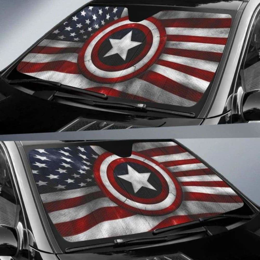 American FlagD Auto Sun Shades