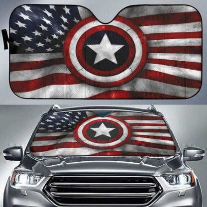 American FlagD Auto Sun Shades