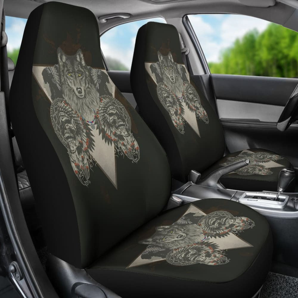Wolf & Skulls Car Seat Covers
