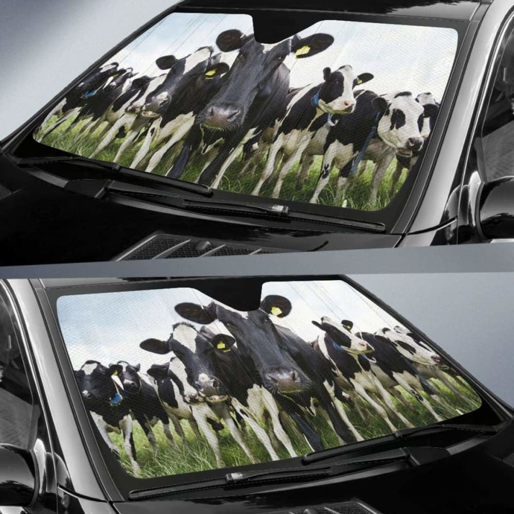 Auto Sun Shades - Cow