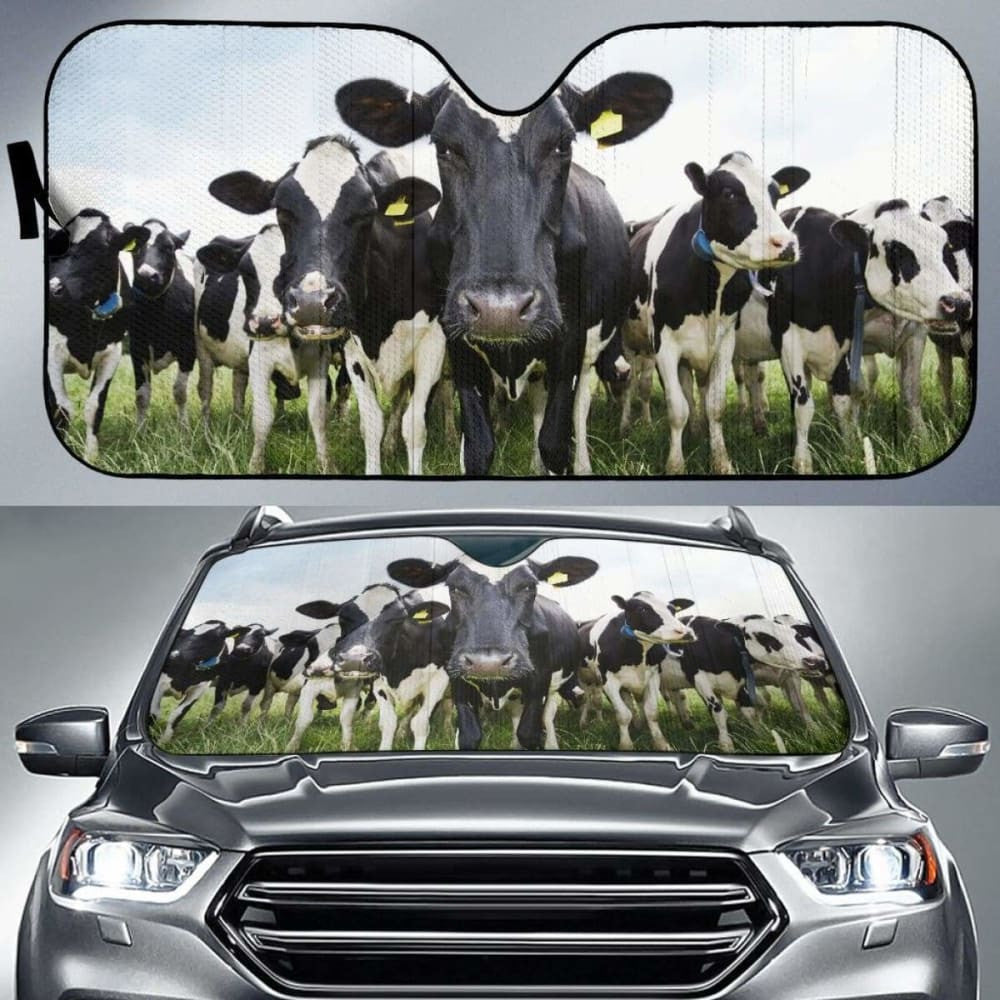 Auto Sun Shades - Cow