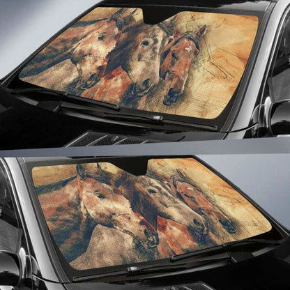 Auto Sun Shades - Horse