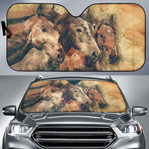 Auto Sun Shades - Horse