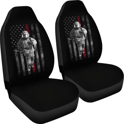 Firefighter Hero American Flag Style Car Seat Covers