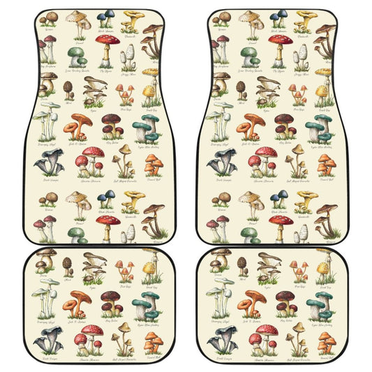 Mushroom Collection Car Floor Mats