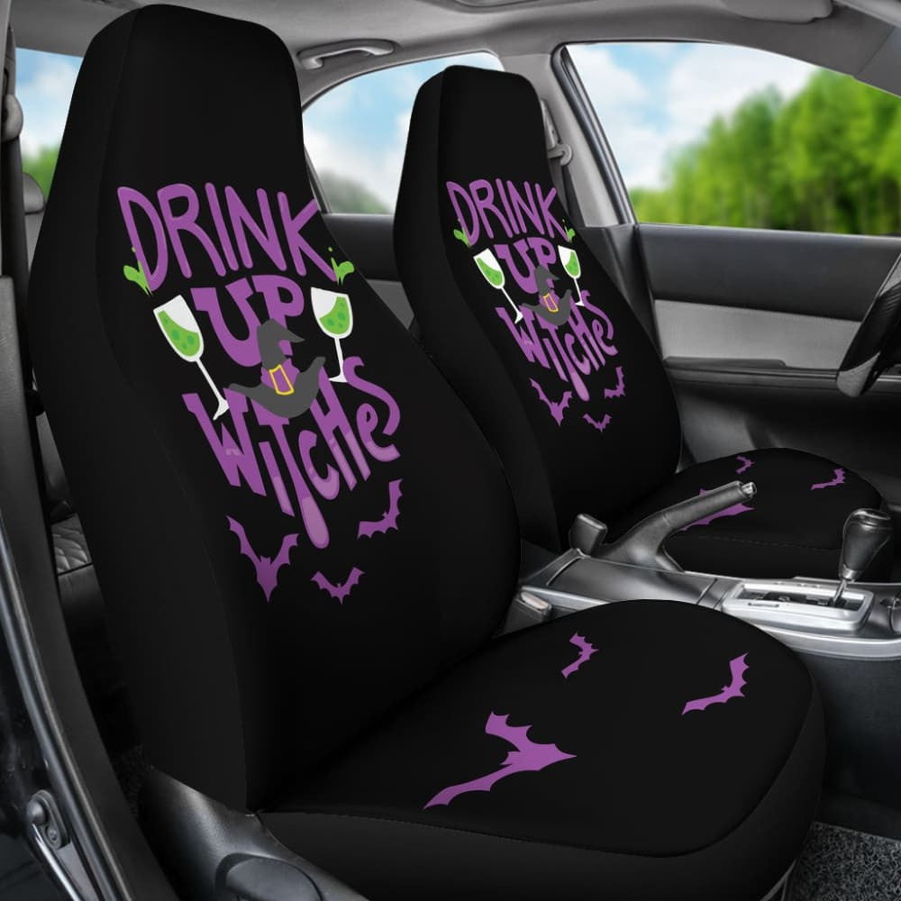 Drink Up Witches Car Seat Covers