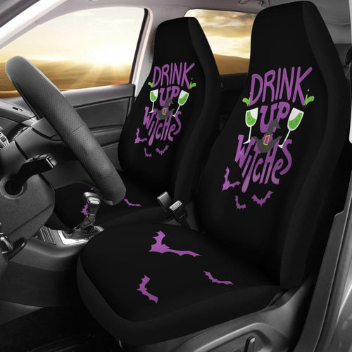 Drink Up Witches Car Seat Covers