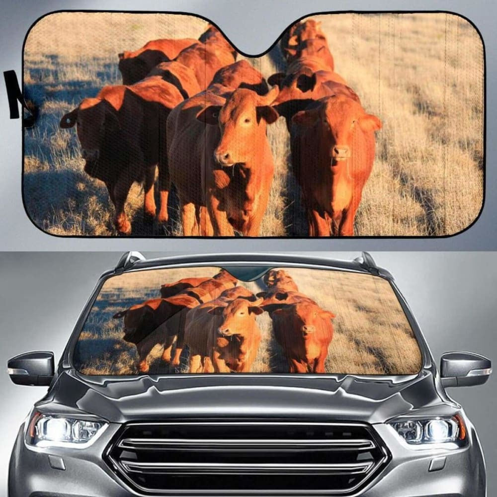Auto Sun Shades - Cow