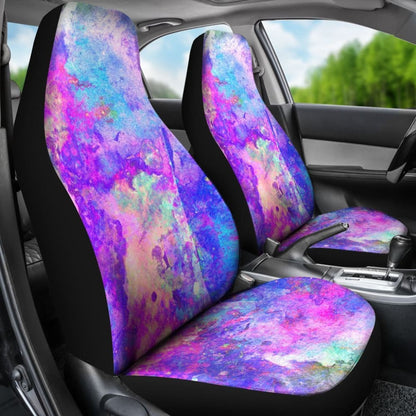 Water Colour Purple Car Seat Cover