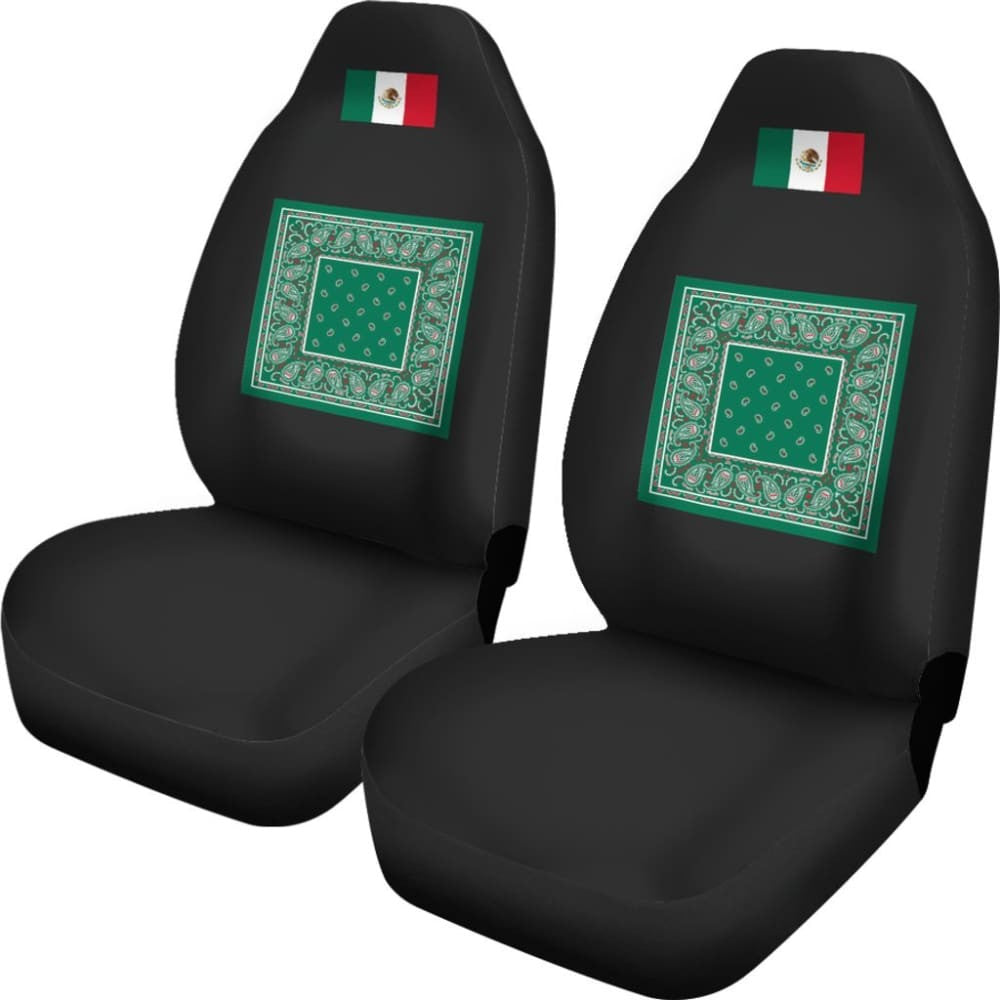 Flag Of Mexico Bandana Car Seat Covers