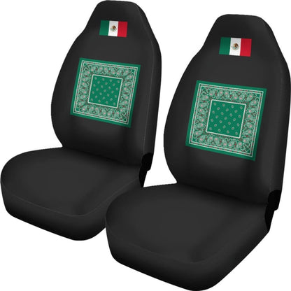 Flag Of Mexico Bandana Car Seat Covers