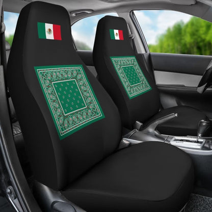 Flag Of Mexico Bandana Car Seat Covers