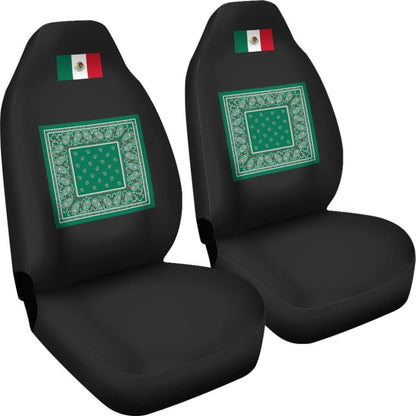 Flag Of Mexico Bandana Car Seat Covers