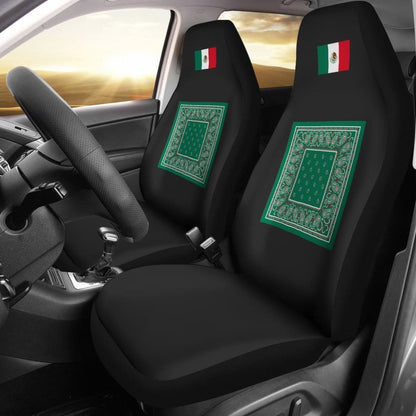 Flag Of Mexico Bandana Car Seat Covers