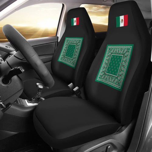 Flag Of Mexico Bandana Car Seat Covers