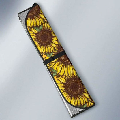 Sunflower Pattern Car Auto Sun Shades