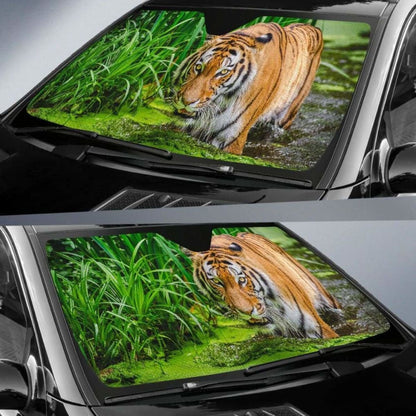 Siberian Tiger ForestK Car Sun Shade