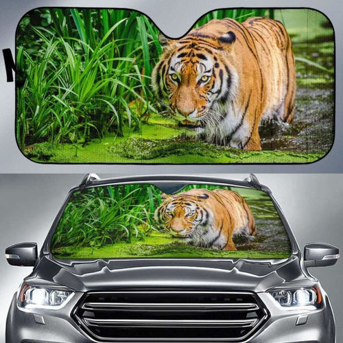 Siberian Tiger ForestK Car Sun Shade