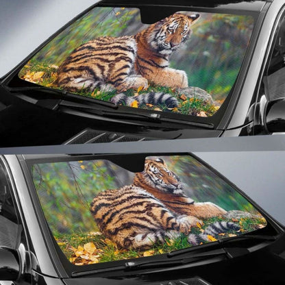 Tigress Cub AutumnK Car Sun Shade