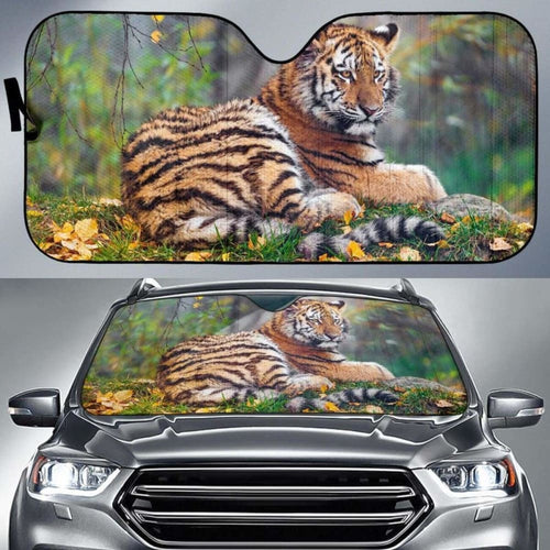 Tigress Cub AutumnK Car Sun Shade