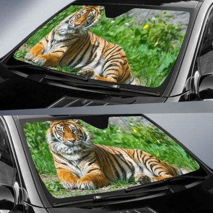 Sumatran Tiger Beautiful Tigress FemaleK Car Sun Shade