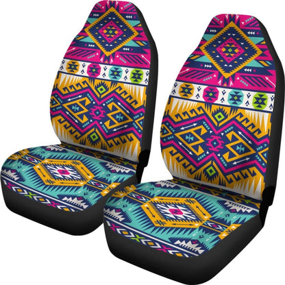 Colorful Aztec Car Seat Covers