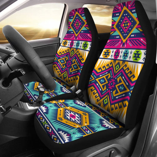 Colorful Aztec Car Seat Covers