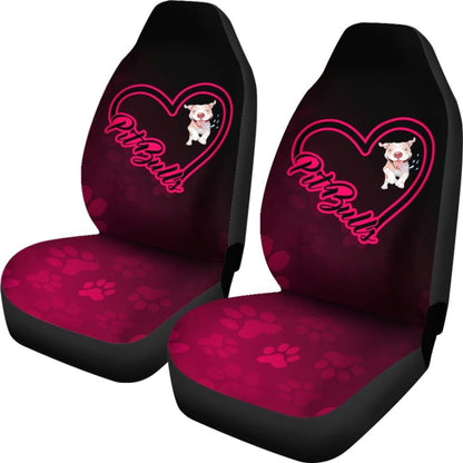 Love Pit Bull Car Seat Covers