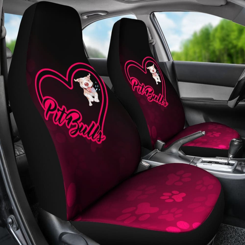 Love Pit Bull Car Seat Covers