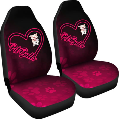 Love Pit Bull Car Seat Covers