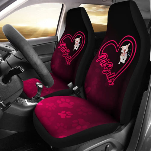 Love Pit Bull Car Seat Covers