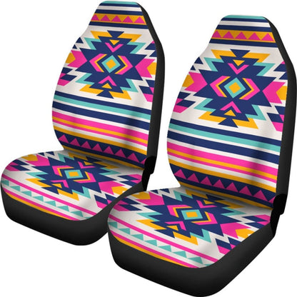 Colorful Aztec Design For Women Car Seat Covers