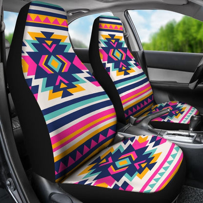 Colorful Aztec Design For Women Car Seat Covers