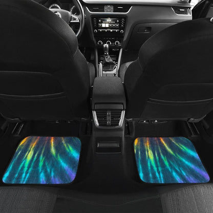 Colorful Neon Tie Dye Car Floor Mats