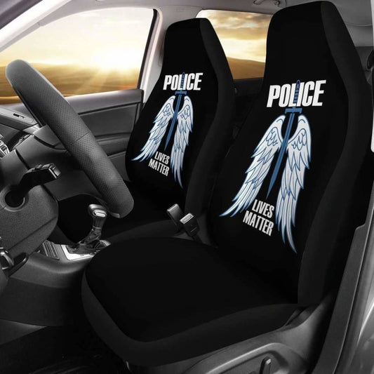 Police Lives Matter Car Seat Covers Amazing Gift