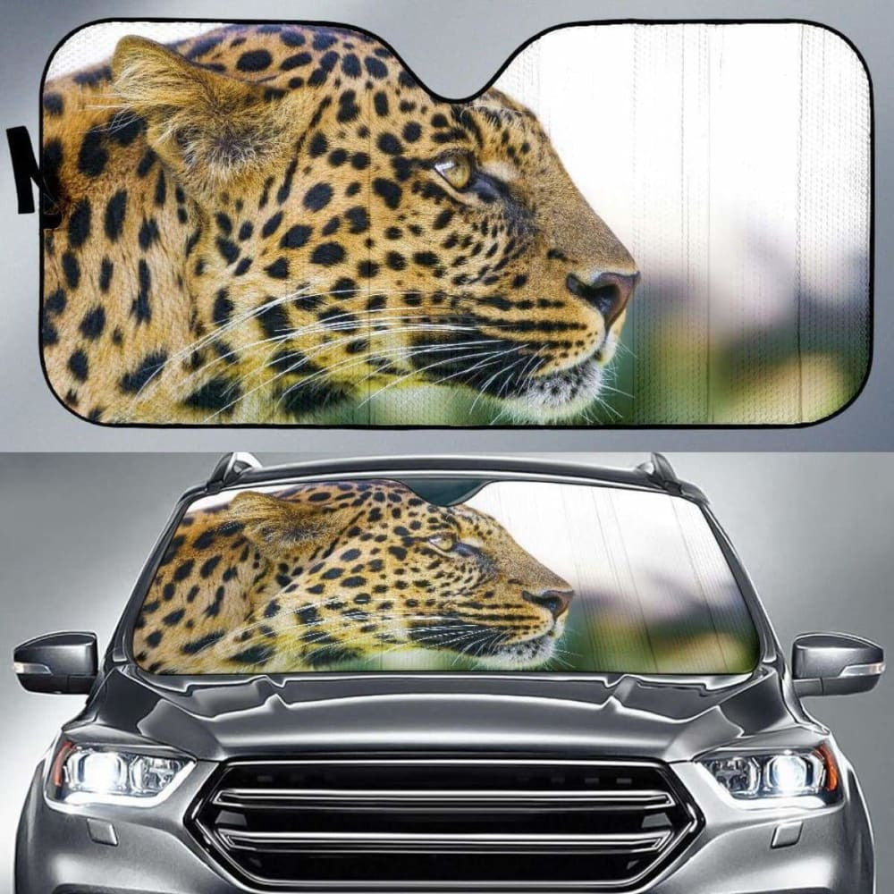 Leopard Zoo Big Cat Hd Car Sun Shade