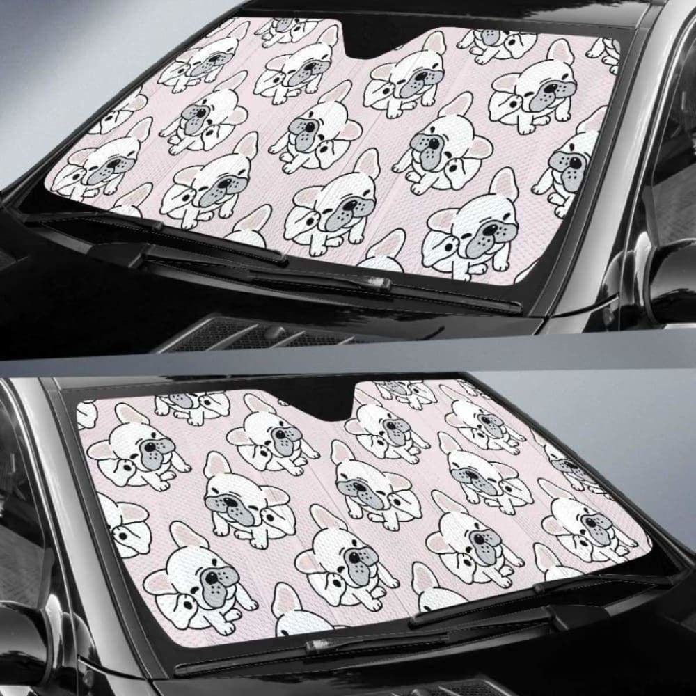 Cute French Bulldog Pattern Car Auto Sun Shades