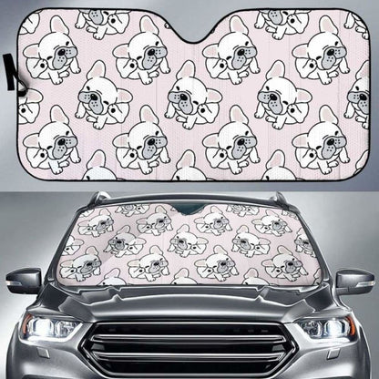 Cute French Bulldog Pattern Car Auto Sun Shades