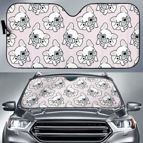 Cute French Bulldog Pattern Car Auto Sun Shades