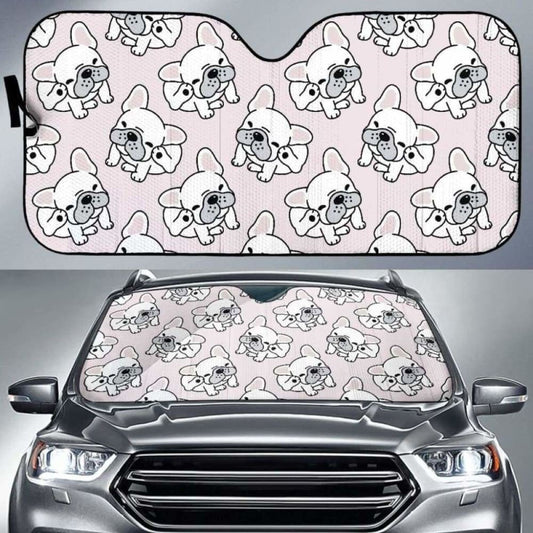 Cute French Bulldog Pattern Car Auto Sun Shades