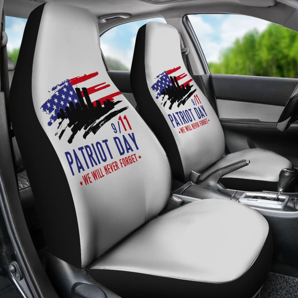 . Patriot Day We Will Never Forget Car Seat Covers