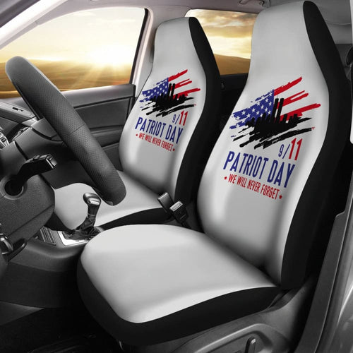 . Patriot Day We Will Never Forget Car Seat Covers