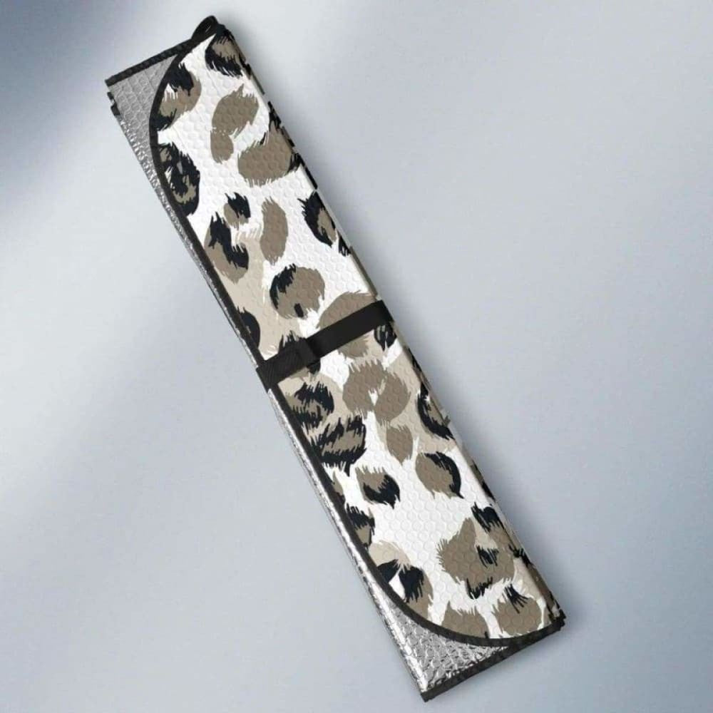 Leopard Skin Print Pattern Car Auto Sun Shades