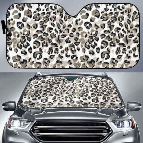 Leopard Skin Print Pattern Car Auto Sun Shades