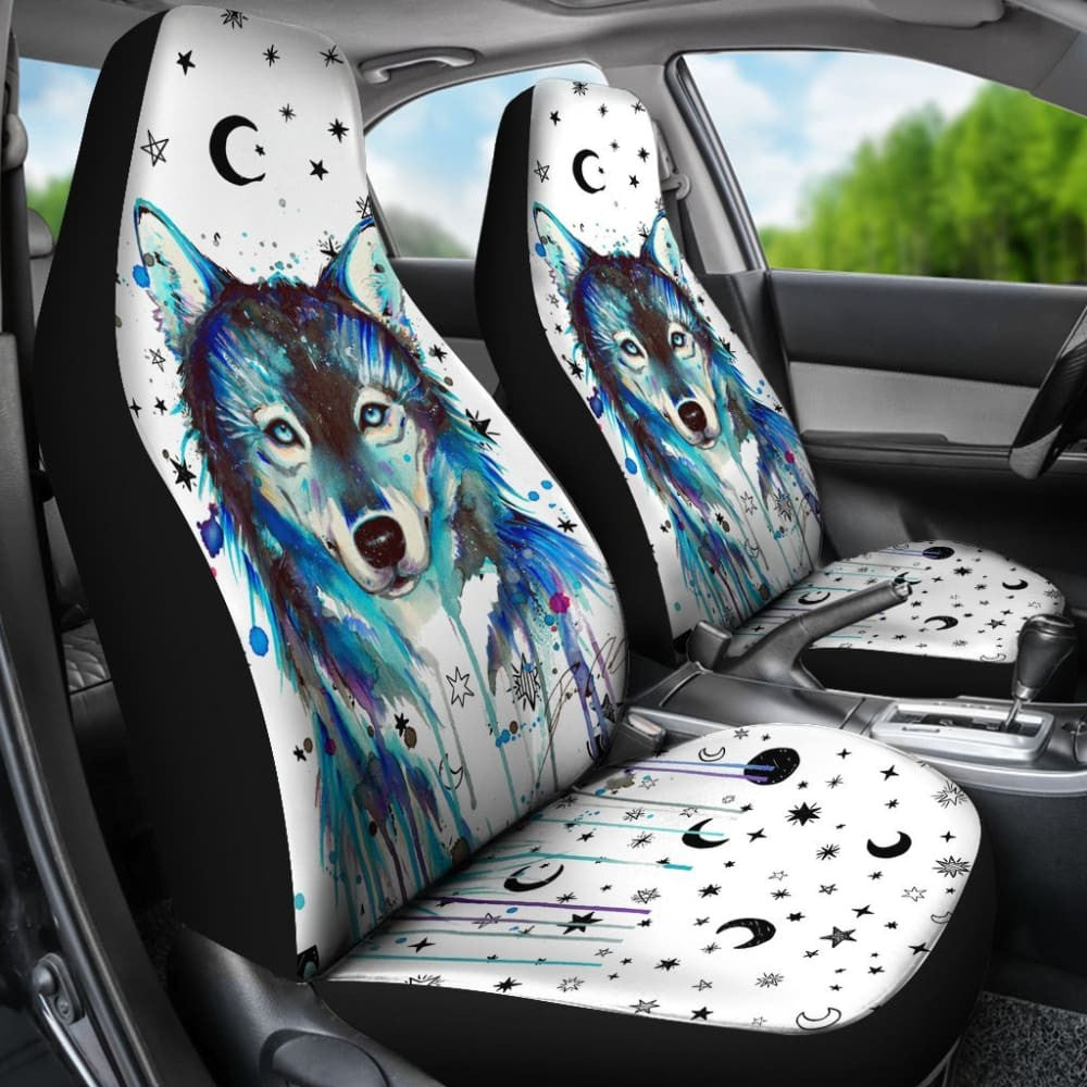 Wolf Painting Car Seat Covers