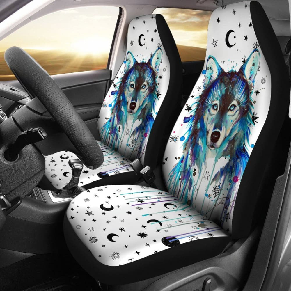 Wolf Painting Car Seat Covers