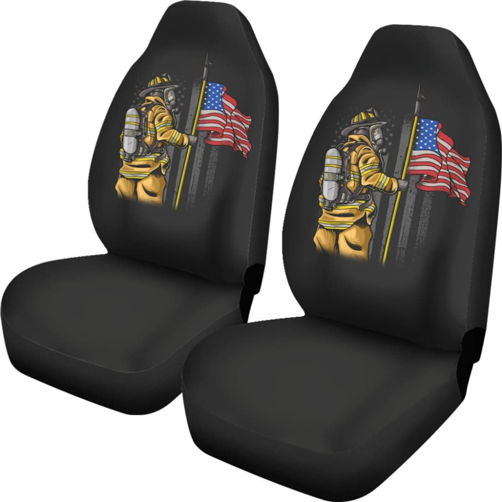 First Responders Firefighter Patriotic Car Seat Covers