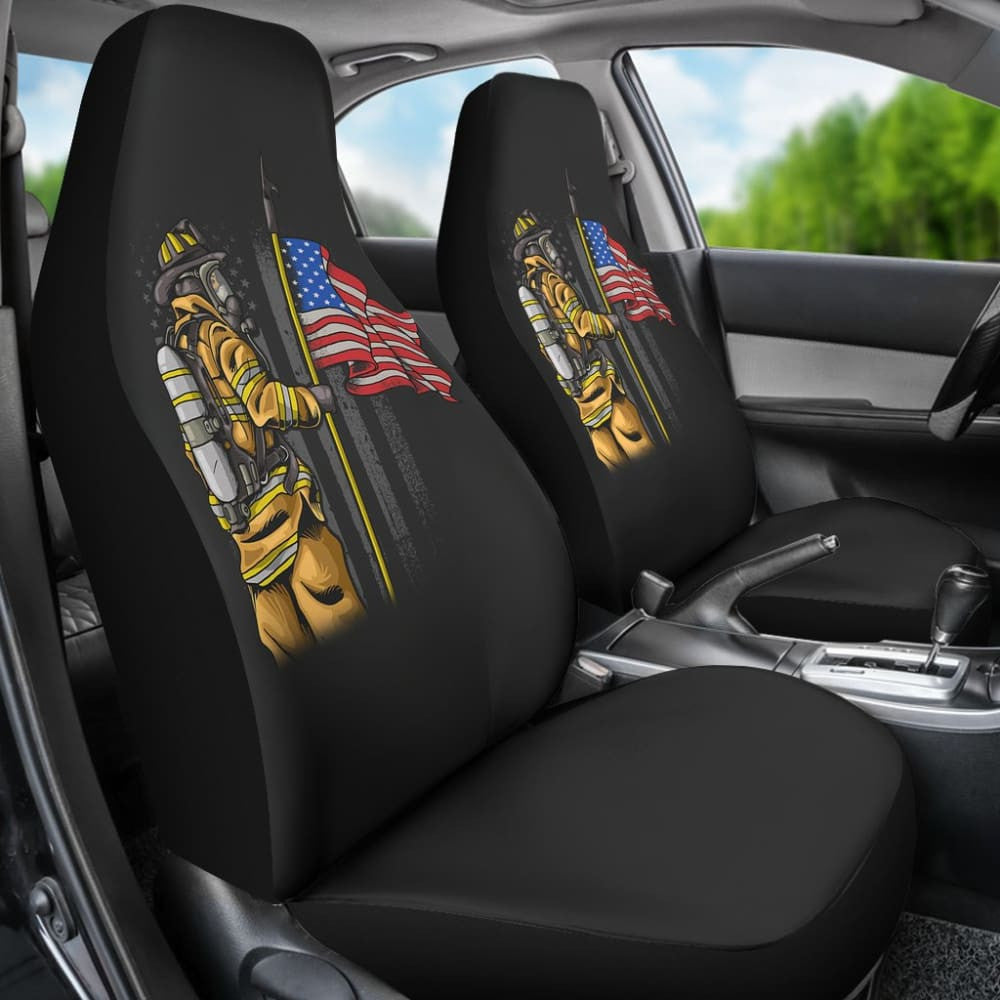 First Responders Firefighter Patriotic Car Seat Covers