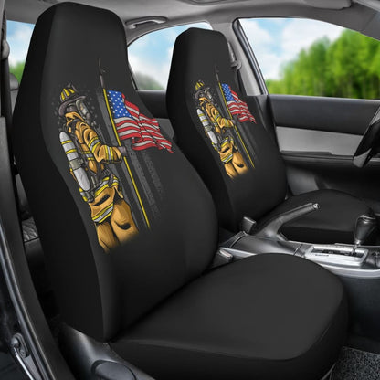 First Responders Firefighter Patriotic Car Seat Covers