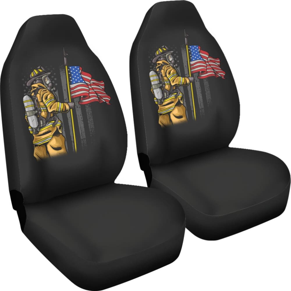 First Responders Firefighter Patriotic Car Seat Covers